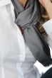 Cashmere & Seta accessori scialli scarva grigio medio 170x25cm